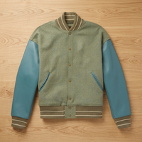 Veste de baseball en tissu chenille respirant de haute qualité, camouflage, broderie personnalisée, veste de baseball pour femmes, veste varsity