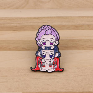 Yini के-पॉप चुड़ैल शिकारी चरित्र नक्काशीदार मिश्र धातु उत्कीर्ण डिजाइन ब्रोच बैज कपड़े बैकपैक सजावट - Product Image 3