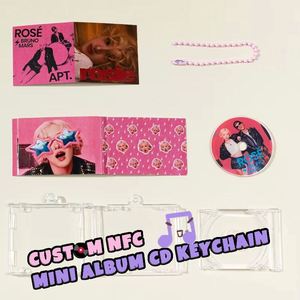 Mini Álbum Personalizado con Llavero de CD, Regalo para el Día del Padre con la Música Favorita de Papá, Hecho de Material Plástico Resistente - Product Image 1