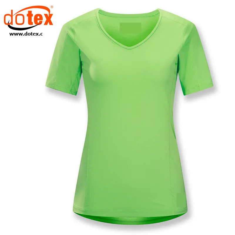 2023 Moisture wicking dry rapidly fit ladies v-neck graphic t-shirt