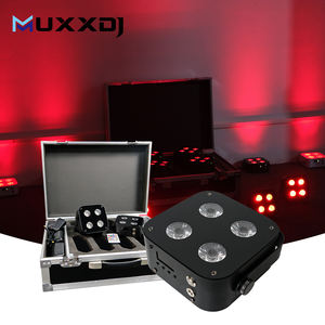 4 x12w RGBWA UV DMX Uplight batteria Wireless alimentato a LED con custodia di carica <span class=keywords><strong>Par</strong></span> Up illuminazione per la festa di nozze Bar - Product Image 1