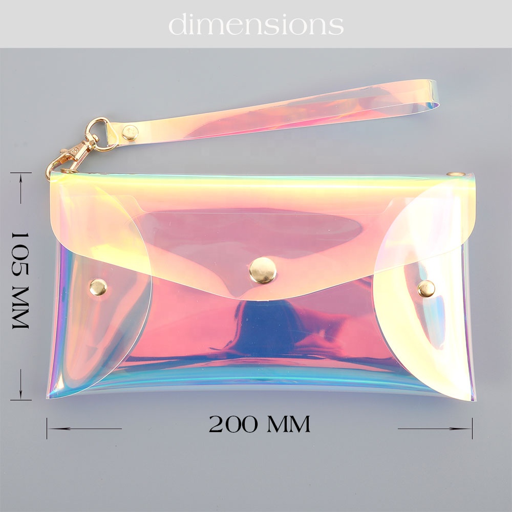 Hongbo Business Style Card Holder Wallet - Clear & Holographic Hongbo Business Style Card Holder Wallet - Clear & Holographic