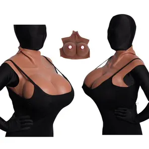 Peito de silicone para mulheres, modelagem de peito de silicone para mulheres, formato de peito grande para drag queen transgênero, cor nude