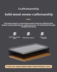 FSC ÖKO-FREUNDLICHE ENGINEERED <span class=keywords><strong>VENEER</strong></span> WOOD PANEL für Hotel möbel Tür SCHRANK WAND Furnier Holzplatte - Product Image 3