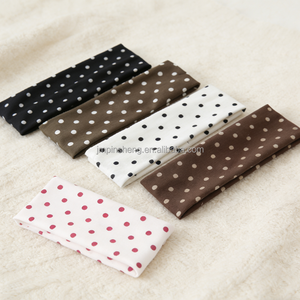 Bandeaux larges extensibles en tissu élastique <span class=keywords><strong>noir</strong></span> à pois blancs pour filles - SPA & Yoga Fashion Designer - Product Image 4