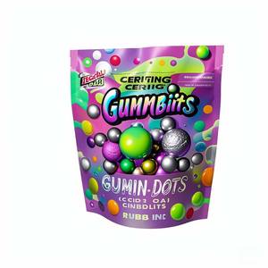 Bolsas Mylar para alimentos, 3,5g, resistentes a los niños, a prueba de humedad, a prueba de olores, alimentos para mascotas, diseño personalizado, embalaje de impresión con cremallera - Product Image 3