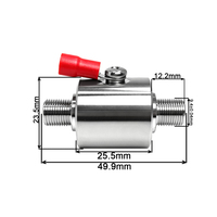 Parafoudre 75 Ohms F femelle-femelle pour câbles coaxiaux, protection contre les surtensions pour antennes TV/satellite et utilisation Internet par câble