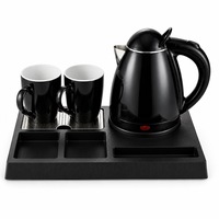 Bouilloire électrique pour chambre d'hôtel 0,8 L, station à thé avec plateau, station de boissons en chambre, plateau de bienvenue, fournitures hôtelières en gros