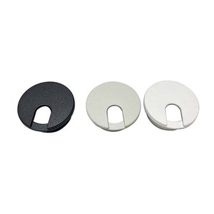35/50mm gọn gàng cáp lỗ Bìa tổ chức 2 inch Đen PC máy tính bàn cáp dây Grommet - Product Image 1