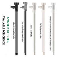 Pompe à fût industrielle sans fil haute pression Cavitt 1000W, sans balais, avec tube en acier inoxydable, 70L/min, pour liquides à viscosité moyenne-basse