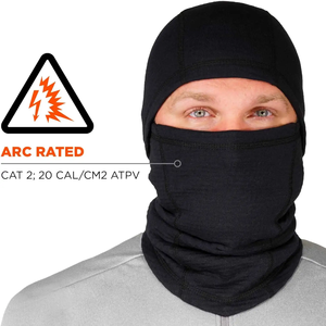 100% coton masque de couverture complète NFPA2112 CAT II résistant aux flammes HRC2 protecteur de cou tête évaluée <span class=keywords><strong>à</strong></span> <span class=keywords><strong>l</strong></span>'<span class=keywords><strong>arc</strong></span> <span class=keywords><strong>cagoule</strong></span> de soudage FR <span class=keywords><strong>cagoule</strong></span> - Product Image 4