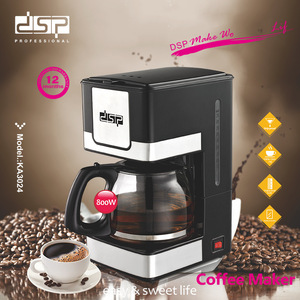 Dsp Professional Electric Drip <b>Coffee</b> <b>Maker</b> 800W 10-12 Cups With Glass Carafe For Home Office Use - Product Image 4