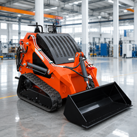 Mini-chargeuse compacte sur chenilles, moteur Kubota, CE EPA EURO5, pour ferme et jardin, directement de l'usine