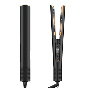 Sèche-cheveux et lisseur 2-en-1 à plaques en titane 1500W, outil de coiffage haute vitesse à ions négatifs - Product Image 5