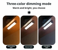 Lampu dalam ruangan, dioperasikan baterai dapat diisi ulang sensor gerak dapat diredupkan magnetik led di bawah kabinet bilah lampu dengan sensor gerakan