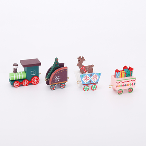 Mini-trains de Noël en bois : Nouveaux cadeaux artisanaux pour enfants, parfaites décorations de Noël - Product Image 5