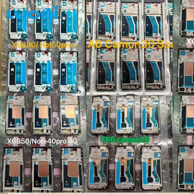 Mobile Phone Lcds for Tecno Spark Go 1 2 3 2025 2024  2023 2022 KL4 BG6 KM8 KM4 POP 6 7 8 Wholesale Display Screen Replacement