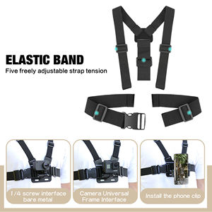 Harnais de poitrine, extension de casque de moto, <span class=keywords><strong>support</strong></span> de téléphone pour bras, kit d'accessoires de montage pour vélo pour Insta360 X3 GoPro Hero 11 10 9 8 7 - Product Image 4