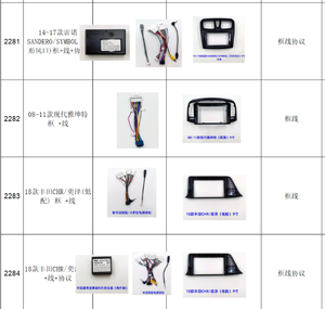 Autoradio universel pour voiture, lecteur DVD, écran stéréo noir, autoradio Android, panneau d'installation pour tableau de bord, cadre de montage - Product Image 4
