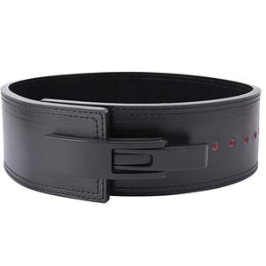 Cinturón de Cuero para Gimnasio con Diseño de Logotipo Personalizado, Cinturón de Levantamiento de Pesas de Alta Resistencia con Hebilla de Palanca - Product Image 2