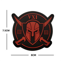 Gros Silicone Badge Applique 3D Pvc velcro Patches Logo Personnalisé Creative Patches En Caoutchouc Souple pour Chapeau