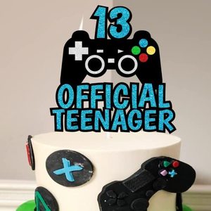 Décor <span class=keywords><strong>de</strong></span> fête d'anniversaire avec 13e décoration <span class=keywords><strong>de</strong></span> <span class=keywords><strong>gâteau</strong></span> officielle pour adolescents <span class=keywords><strong>de</strong></span> 13 ans jeu thème enfants ensemble <span class=keywords><strong>de</strong></span> fournitures <span class=keywords><strong>de</strong></span> fête d'anniversaire - Product Image 2