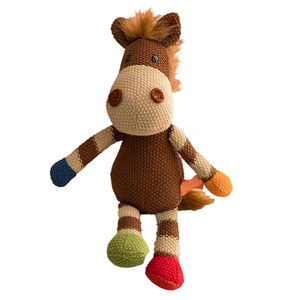 Creative Unisex Knitted Bunny Doll Lovely Soft <strong>Plush</strong> <strong>Crochet</strong> Rabbit Toy with PP Filling Customizable ODM - Product Image 6