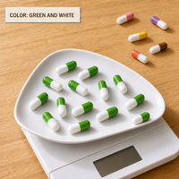 Capsules vides personnalisables multicolores en HPMC de origine végétale, imprimables, tailles 000, 00, 0, 1, 2, 3, 4, vente en gros en vrac