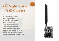 Caméra de chasse sans fil Willfine 4G LTE 32MP HD 4K avec vision nocturne, contrôle par application, carte SIM, cellulaire, CMOS