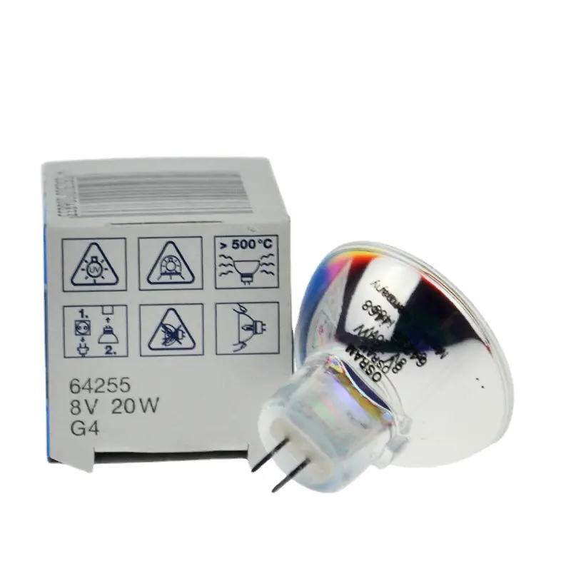 Osram 64255 8v20w G4 kính hiển vi dụng cụ quang học bóng đèn Enzyme đánh dấu Bóng đèn Halogen đèn cốc