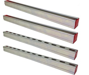 HENENG 4 Pack 24" Slotted Strut Channel Base Mount, 1-5/8" 12 Gauge Steel <b>Shelf</b> <b>Brackets</b> for DIY, Display Racks & Starlink Mount - Product Image 1