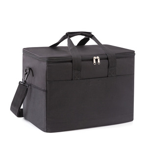 Sac à déjeuner isotherme à grande capacité avec logo personnalisé en gros, sac à déjeuner de pique-nique en plein air, imperméable, en Oxford, sac à déjeuner bento, glacière - Product Image 2