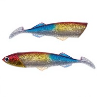 Leurre souple géant à queue de pagaie, pailleté dégradé, 22cm et 26cm, deux tailles, pour la pêche en haute mer