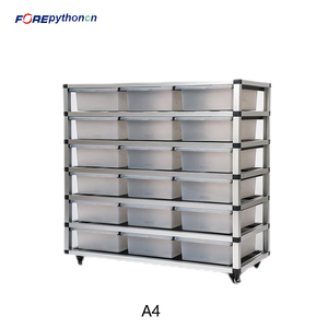 نظام رفوف للزواحف مع حصيرة تسخين سفلية وعجلات للثعابين الصغيرة مثل البايثون والبواء - Product Image 2