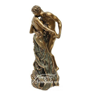 Profesional estatua antigua <span class=keywords><strong>amantes</strong></span> escultura de bronce - Product Image 4