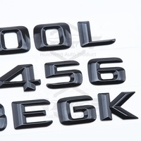 Harga pabrik lambang stiker lencana bagasi belakang mobil krom hitam 3D untuk CLA45 AMG W117 GLE43 AMG W166 W167 CLS 53 63 G63 SLK55
