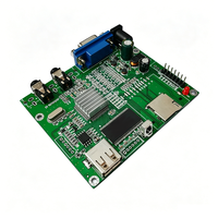 Carte de circuit imprimé (PCB) de décodeur MP4 FR-4 personnalisée, module de lecture audio et vidéo avec sortie composante YPbPr pour téléviseur