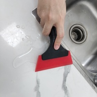 Outils d'emballage de voiture caright essuie-glace à eau en verre enlever l'eau stagnante petite raclette poignée en plastique raclette outils en vinyle