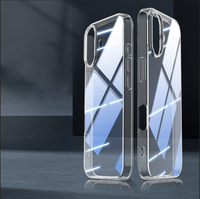 Coque de téléphone en TPU souple ultra-transparente anti-jaunissement pour iPhone 17 Pro Max 16 15 14 13 12 11 XS XR, protection arrière anti-chute