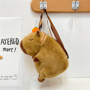 Kızlar için özelleştirilebilir karikatür Capybara omuzdan askili çanta Girls ışık seyahat hediyesi - Product Image 4