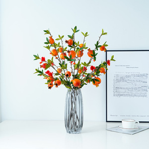 Ramas de Granada Artificiales de 30cm-100cm, Rojas y Naranjas, de Alta Calidad, Decoración para el Hogar, Año Nuevo Chino, Decoración para Bodas - Product Image 2