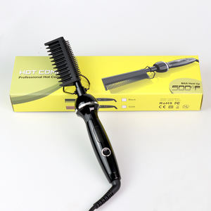 批量供应非洲头发用500 °F高热热发梳-液晶显示器和防烫伤盖 - Product Image 5