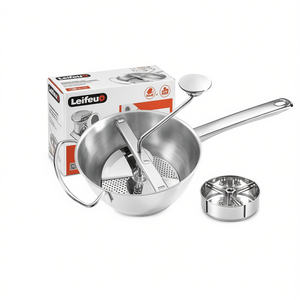 Leifheit Food <b>Mill</b> 3 Grinding Attachments Fine Medium Coarse For Pureeing Cooking - Product Image 2
