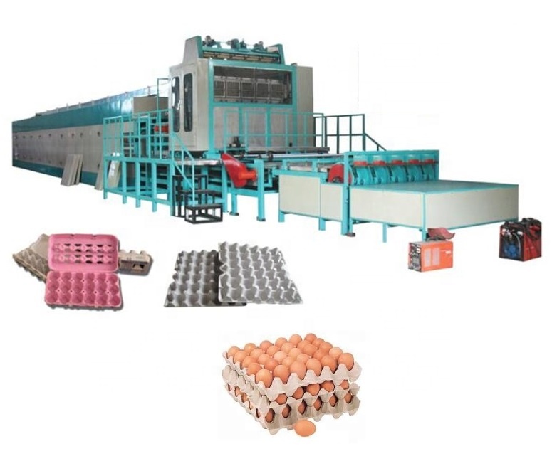 Машина для производства коробок из переработанной бумаги с сушилкой