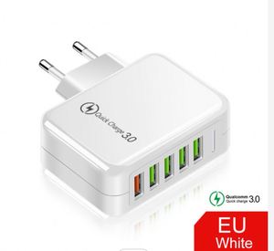 New Design 5-port USB QC3.0 Fast Charging Head Android Mobile Phone Travel Wall Charger - Product Image 4