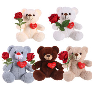 San valentino peluche orsi peluche con rosa ti amo cuore peluche san valentino orsacchiotto peluche - Product Image 2
