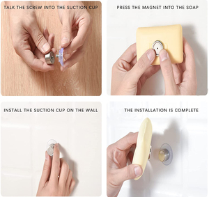 Support <span class=keywords><strong>mural</strong></span> moderne chromé à ventouse pour <span class=keywords><strong>savon</strong></span> et distributeur de <span class=keywords><strong>savon</strong></span>, étanche et auto-drainant, idéal pour la salle de bain - Vente chaude - Product Image 4
