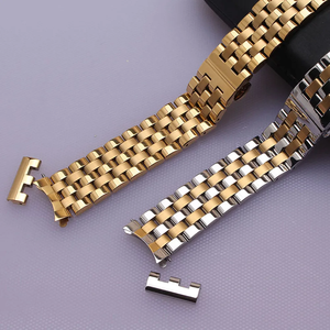 <span class=keywords><strong>Bracelet</strong></span> de montre en acier inoxydable avec maillons incurvés, 18mm, 19mm, 20mm, <span class=keywords><strong>21mm</strong></span>, 22mm, or/argent, pour <span class=keywords><strong>Seiko</strong></span> 5 SKX007, tendance - Product Image 4