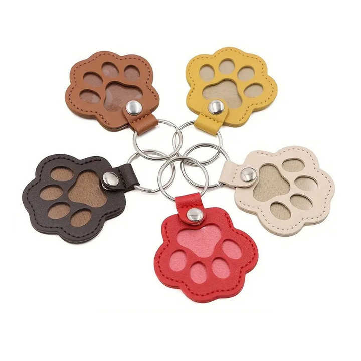 Pet Fur Storage Pet Hair Memorial Keychain - Transparent Keepsake Bottle For Dog & Cat Fur With Golden Retriever Charm Pet Loss Remembrance
