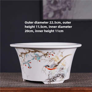 Vaso <span class=keywords><strong>per</strong></span> Bonsai Circolare Blu di Alta Qualità in Ceramica Facile da Pulire, Portafiori <span class=keywords><strong>per</strong></span> Arredo Casa e Giardino, <span class=keywords><strong>Vendita</strong></span> all'Ingrosso Personalizzata <span class=keywords><strong>per</strong></span> <span class=keywords><strong>Piante</strong></span> - Product Image 5